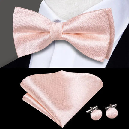 wedding bow ties made from 100% jacquard woven silk