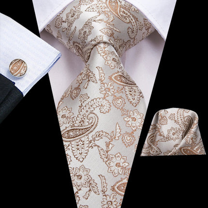 groomsmen ties made from 100% jacquard woven silk