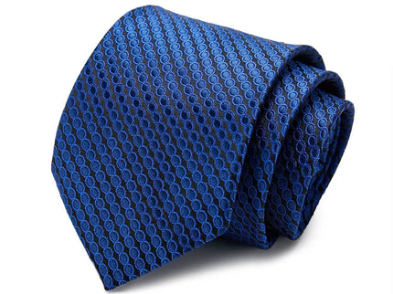 Blue and Black Striped Silk Tie