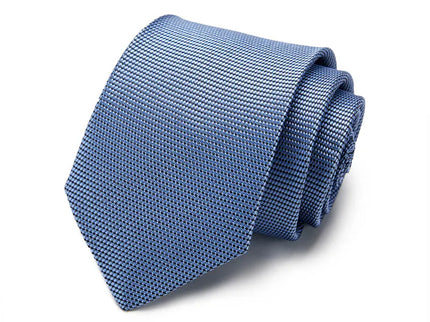 Light Blue Textured Design Silk Tie
