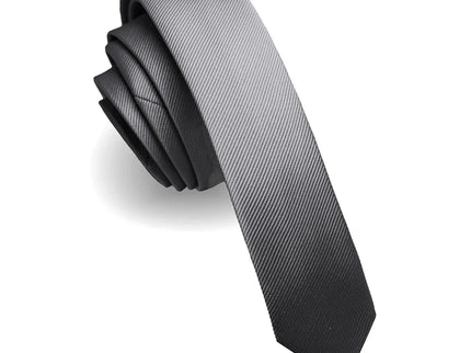 dark gray skinny men's tie